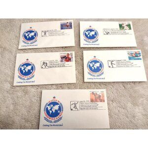 Goodwill Games 1990 Seattle Washington Set of 5 Stamps & Envelopes Unused